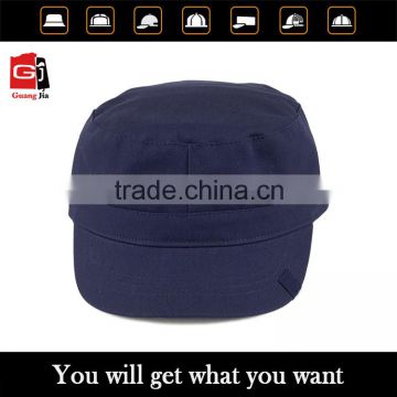 Promotional wholesale hot sale fashion high quality flat top custom design your own logo blank military cap hat                        
                                                Quality Choice