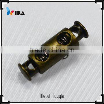 metal toggle plating end stopper