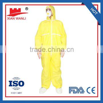 Disposable outdoor working suits against dry particulates and nonhazardous liquids