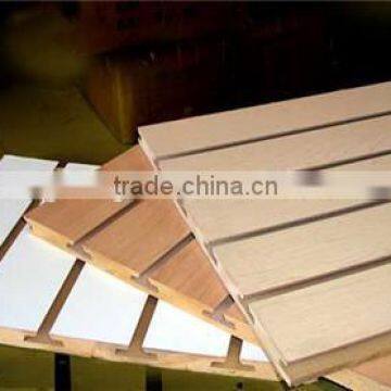 18mm 11 Slots MDF SlatWall Panels With Aluminium Inserts