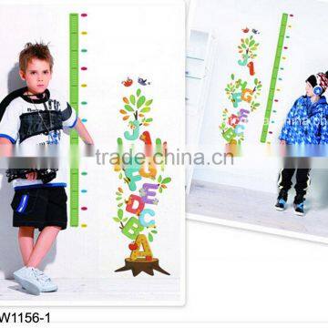 Letter Tree Growth Kids Height Measuring Wall Stickers Boy Girl Growth Chart