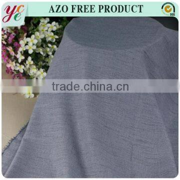 2016 fashion imitation linen plain polyester fabric for haute couture