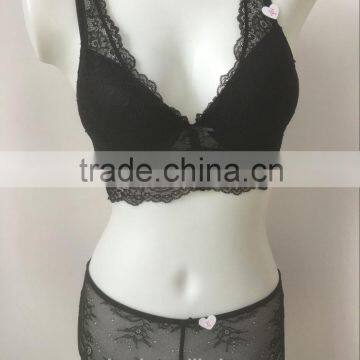 Factory price longline bra and lace panty(FPY332)