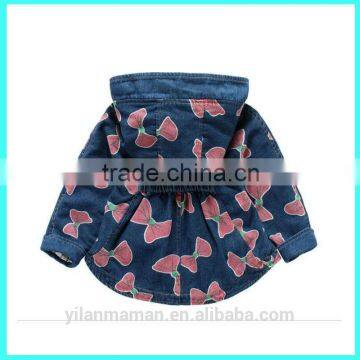 Wholesale Autumn Hooded Jacket Baby Girl Jeans Jacket Quality Choice photo-3