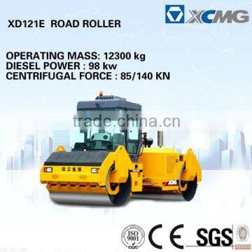 Hudraulic double drum vibratory roller XD122E 12 ton vibratory road roller (Operating mass:12300kg, Engine power:98kw)