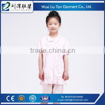 top grade linen girls pajama sleepwear oem supplier