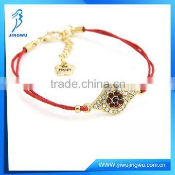 Wholesale Fashion CZ Stone Evil Eye Red Rope Bracelet