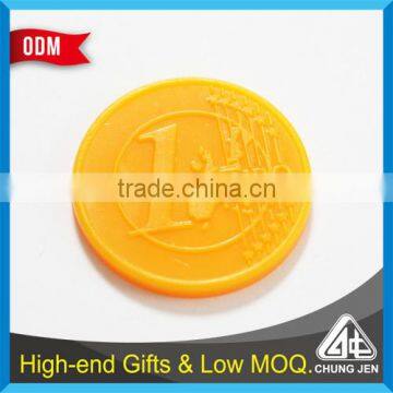 Customized Embossed Printing Laser Trolley Plastic Token Coin
