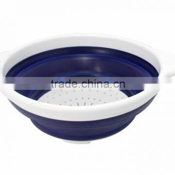 Flexible Folding Kitchen Colander for vegetable and fruit