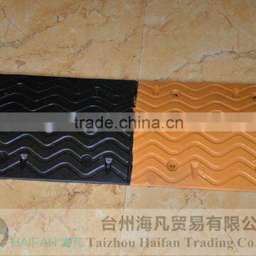 1000*350*40mm Heavy Strength Reflective Rubber Speed Hump for Crossing/High Quality Rubber Speed Hump Used in Intersection photo-2