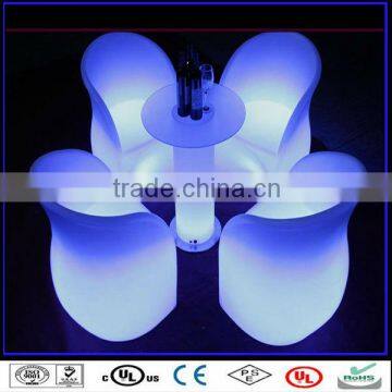 LED illuminated furniture, outdoor furniture hanging chair, color rechangeable luminated Chair,