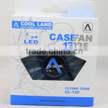 Alseye CA601w Manufacture 120*120*25mm 12v Led Light Case Cooling Fan photo-4