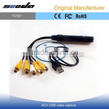 4 Channel USB 2.0 DVR Video Audio Capture Adapter