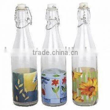 glass water/milk bottle