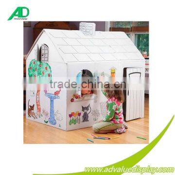 Free Cardboard Playhouse for Kids, Cardboard Crooked Playhouses for Teenagers