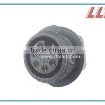 LLT 6 pins M25 female socket female connector