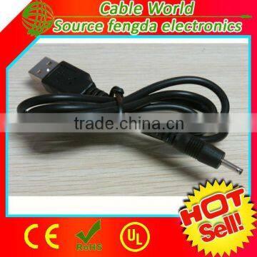 USB to DC 2.5 mm power cable for tablet 5-12V 1-2A