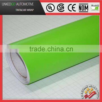 Professional Green car wrap vinyl 1.52*30M air bubble free matte vinyl wrap