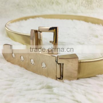 Fashion elastic metal waist lady belt