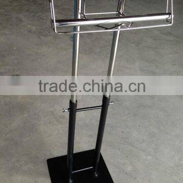 RH-VF-Rod-04 retail groceries flooring round metal display stands pull metal stands floor stand produce roll bag holders