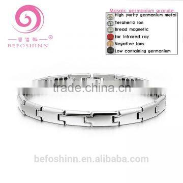 015 Best snap bracelet titanium germanium magnetic Sports Energy bracelet