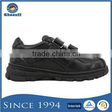 Guangzhou Customized Boys Microfiber Leather No Brand Name Sport School Shoes Without Lace photo-2