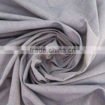 100% cotton yarn dyed chambray fabric