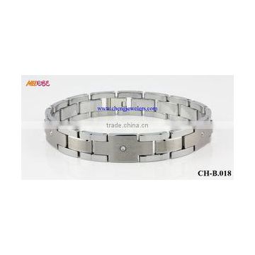 High Quality Primary Color Diamond Tungsten mens bracelet models