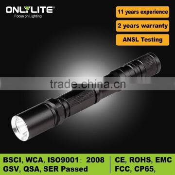 promotional pen flashlight running 2*AA dry battery