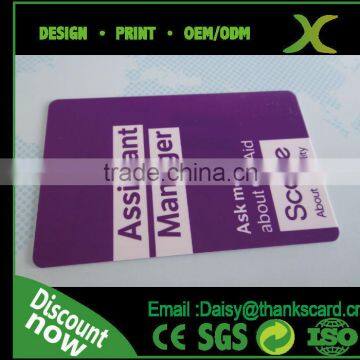 Free Sample..!!! Plastic ID card with hole punch/ID Lanyard card