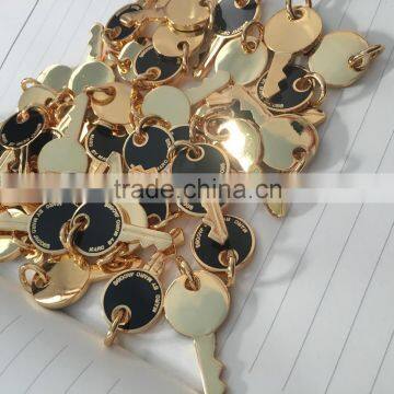 Whoelsale Metal Key From Chiese Factory,hardware part plating gold key