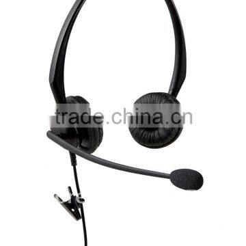 Professional Binaural call center RJ9/RJ11 telephone headset