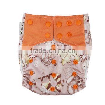 2016 Christmas Design Bamboo Charcoal Reusable Pocket Cloth Nappy