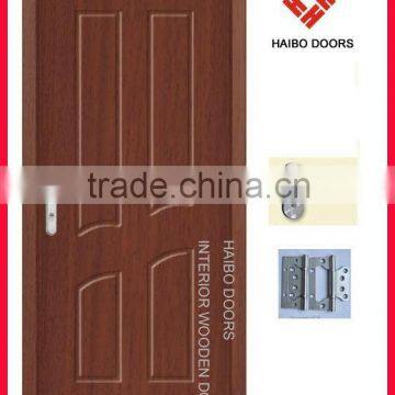 Cheap Interior PVC MDF wooden Door for room (HB-8021)