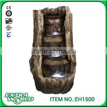 polyresin led light garden water fountains with stone finish
