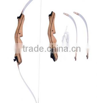 High quality 18-38Ibs traditional wooden recurve bows for pratice games