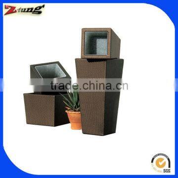 ZT-5001F PE rattan/wicker outdoor garden rattan flower box