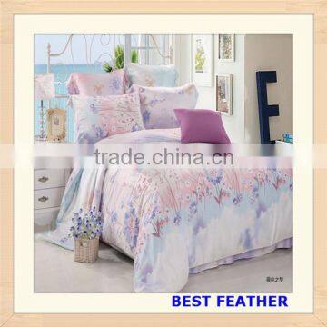 flower printed bamboo bedding set