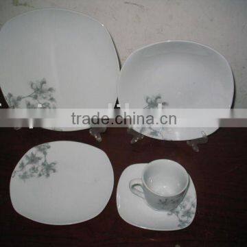 20pcs square ceramic dinner set