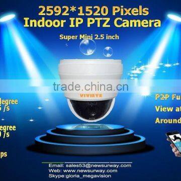 2016 New Super Mini P2P IP Speed Dome camera, indoor IR 4MP PTZ IP Camera