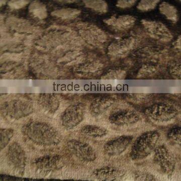 100% polyester burn out velboa fabric for hometextile