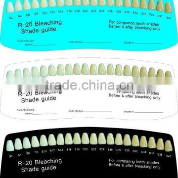 amazing treatment result!!!!!! teeth whitening paper shade guide