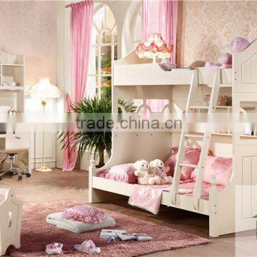 Cheap Kids Children Bedroom Furniture Bunk Beds Sets HA-819# Children Bedroom Set Made in China