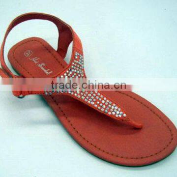 Uniseason Wearproof Non Slip Woman Summer Flat Feet Custom Sandals photo-3