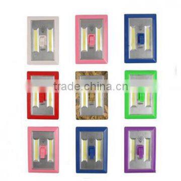 2pc 3W COB switch working lamp torch with magnet,high quantity