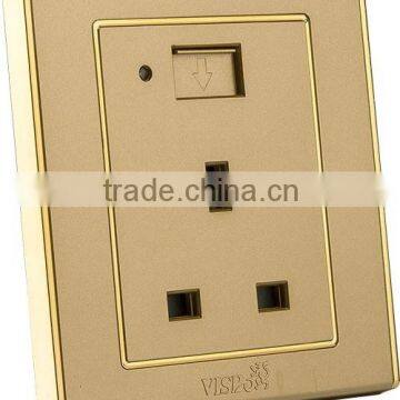 2016 new model south africa wall socket with safety quality