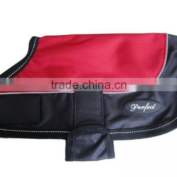 Reflective tape binding waterproof dog coat