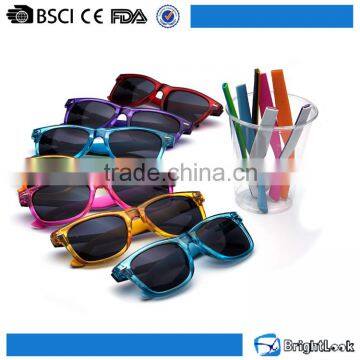 Hot color interchangeable rubber temple tips logo printing wholesale fashion sunglasses