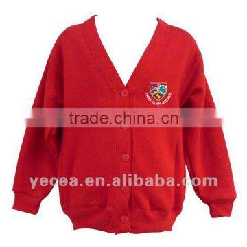 Tailored 30%wool school cardigan