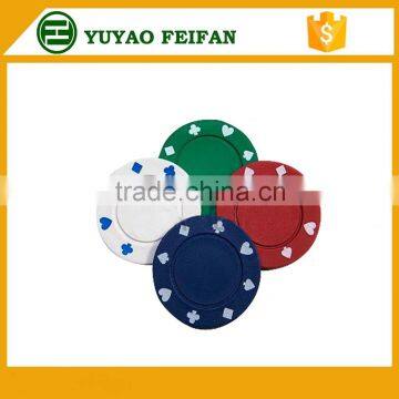 light plastic cheap poker chips with numbers customized sticker